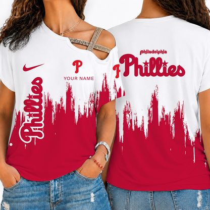 [FLASH SALE] NEW CUSTOMIZED MLB11 PPS PHILADELPHIA PHILLIES SHOULDER SHIRT