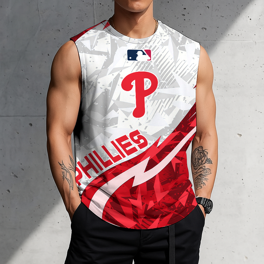 LIMITED EDITION - NEW CUSTOMIZED MLB11 PPS PHILADELPHIA PHILLIES TANKTOP & GYM SHIRT