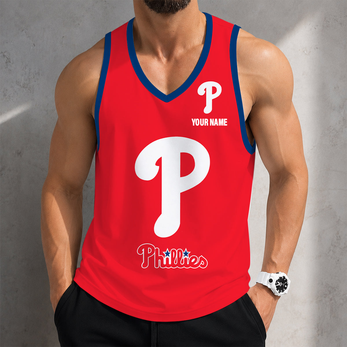 SPECIAL EDITION - NEW CUSTOMIZED MLB11 PHILADELPHIA PHILLIES UNISEX TANK TOP