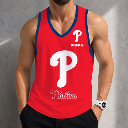 SPECIAL EDITION - NEW CUSTOMIZED MLB11 PHILADELPHIA PHILLIES UNISEX TANK TOP