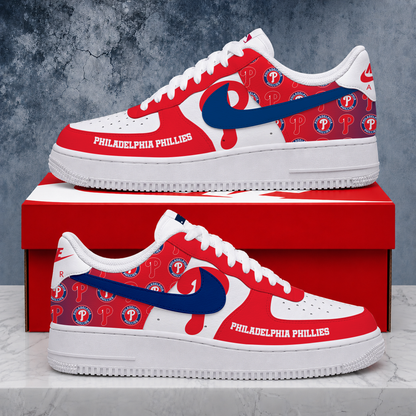 LIMITED EDITION - NEW CUSTOMIZED MLB11 PPS PHILADELPHIA PHILLIES AF1 SHOES