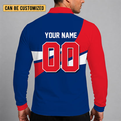 [FLASH SALE] NEW CUSTOMIZED MLB11 PPS PHILADELPHIA PHILLIES MEN'S LONG SLEEVE POLO