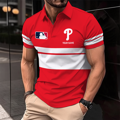 [FLASH SALE] NEW CUSTOMIZED MLB11 PPS PHILADELPHIA PHILLIES POLO SHIRT