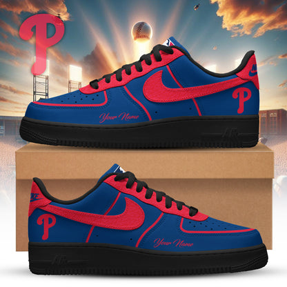 LIMITED EDITION - NEW CUSTOMIZED MLB11 PPS PHILADELPHIA PHILLIES AF1 SNEAKERS