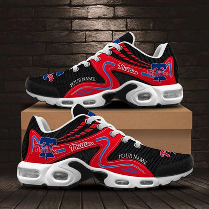 LIMITED EDITION - NEW CUSTOMIZED MLB11 PPS PHILADELPHIA PHILLIES AIR MAX PLUS SNEAKERS