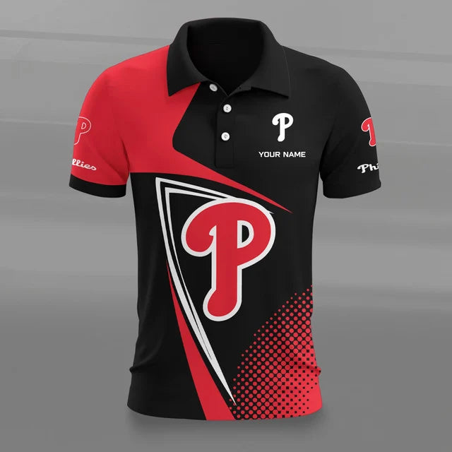 [FLASH SALE] NEW CUSTOMIZED MLB11 PPS PHILADELPHIA PHILLIES POLO SHIRT