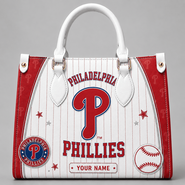 [FLASH SALE] NEW CUSTOMIZED MLB11 PPS PHILADELPHIA PHILLIES LEATHER HANDBAG
