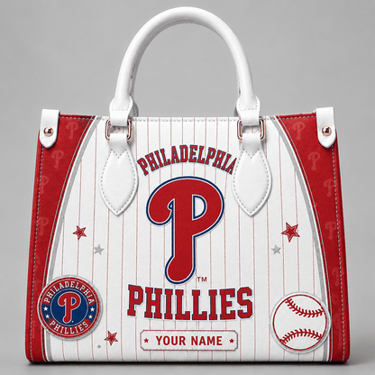 [FLASH SALE] NEW CUSTOMIZED MLB11 PPS PHILADELPHIA PHILLIES LEATHER HANDBAG