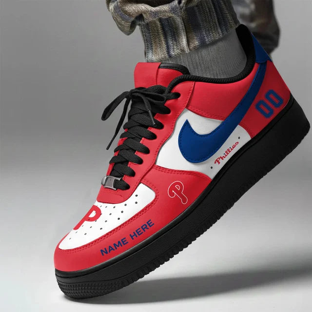 [FLASH SALE] NEW CUSTOMIZED MLB11 PPS PHILADELPHIA PHILLIES AF1 SHOES