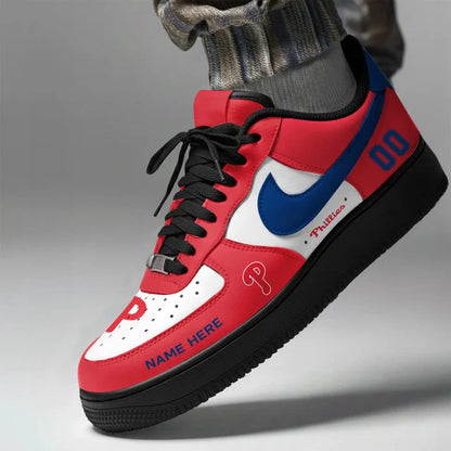 [FLASH SALE] NEW CUSTOMIZED MLB11 PPS PHILADELPHIA PHILLIES AF1 SHOES