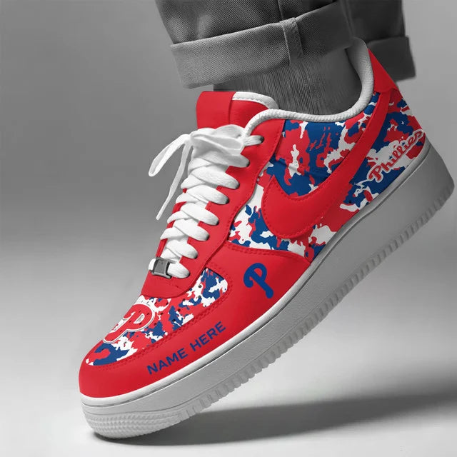 [FLASH SALE] NEW CUSTOMIZED MLB11 PPS PHILADELPHIA PHILLIES AF1 SHOES