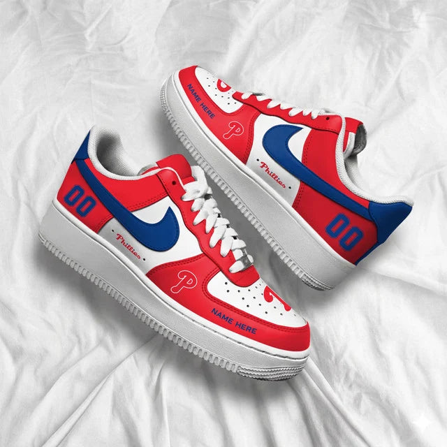 [FLASH SALE] NEW CUSTOMIZED MLB11 PPS PHILADELPHIA PHILLIES AF1 SHOES