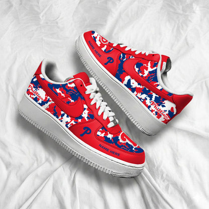 [FLASH SALE] NEW CUSTOMIZED MLB11 PPS PHILADELPHIA PHILLIES AF1 SHOES