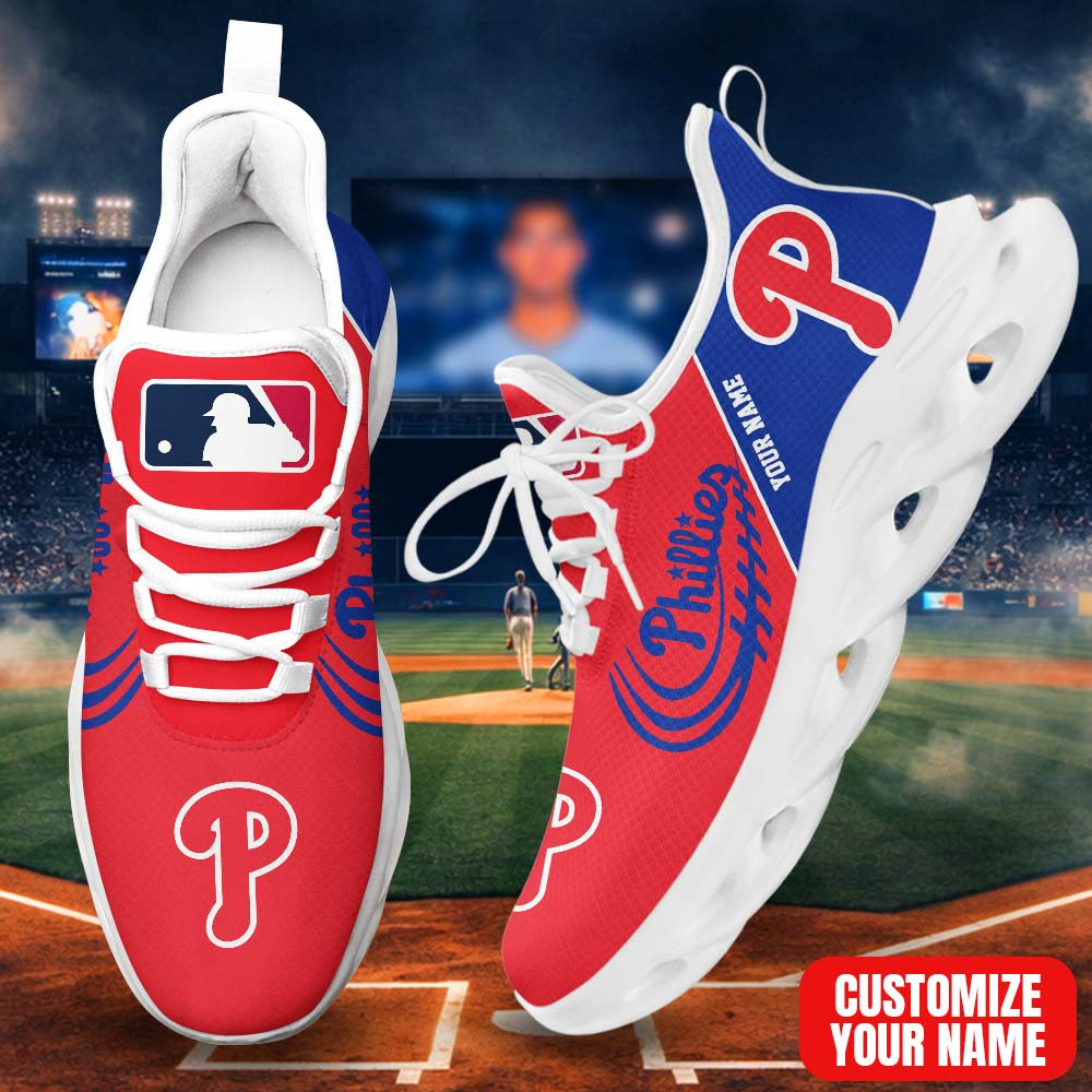 LIMITED EDITION - NEW CUSTOMIZED MLB11 PPS PHILADELPHIA PHILLIES PREMIUM CLUNKY SNEAKERS