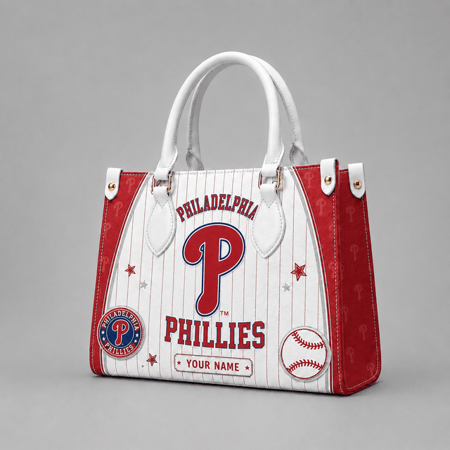 [FLASH SALE] NEW CUSTOMIZED MLB11 PPS PHILADELPHIA PHILLIES LEATHER HANDBAG