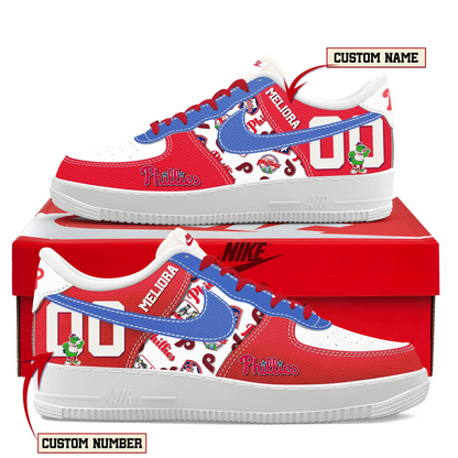 LIMITED EDITION - NEW CUSTOMIZED MLB11 PPS PHILADELPHIA PHILLIES AF1 SHOES
