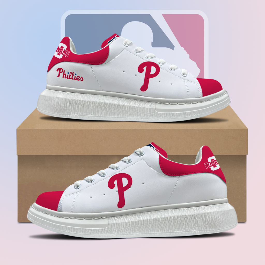 [FLASH SALE] NEW CUSTOMIZED MLB11 PPS PHILADELPHIA PHILLIES MCQUEEN SHOES