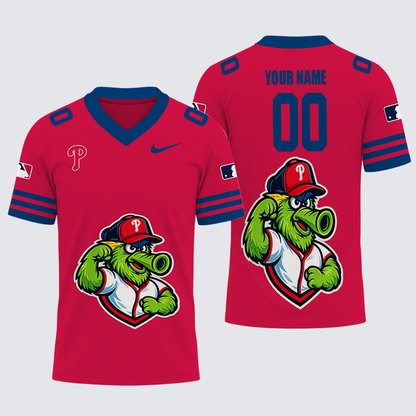 [FLASH SALE] NEW CUSTOMIZED MLB11 PPS PHILADELPHIA PHILLIES FOOTBALL JERSEY
