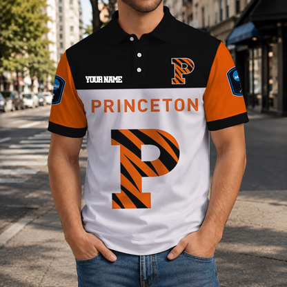 EXCLUSIVE EDITION - NEW CUSTOMIZED NCAA CFH11 PRT PRINCETON TIGERS POLO SHIRT, ZIP POLO SHIRT & T-SHIRTS
