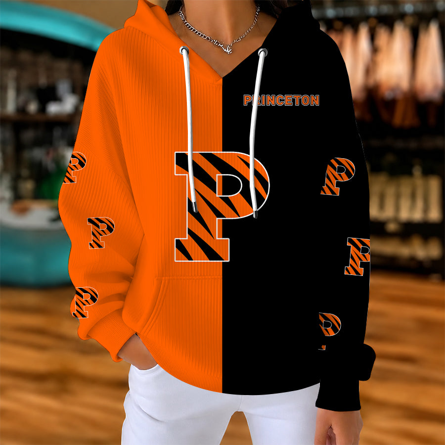 [FAN FAVORITE] NEW CUSTOMIZED NCAA CFH11 PRT PRINCETON TIGERS RIBBED HOODIE & SWEATSHIRT