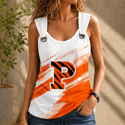 [FAN FAVORITE] NEW CUSTOMIZED NCAA CFH11 PRT PRINCETON TIGERS O-RING SHOULDER TANK TOP