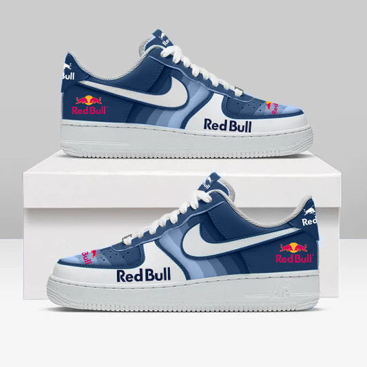 LIMITED RUN - NEW CUSTOMIZED F111 RBR RED BULL AF1 SNEAKERS