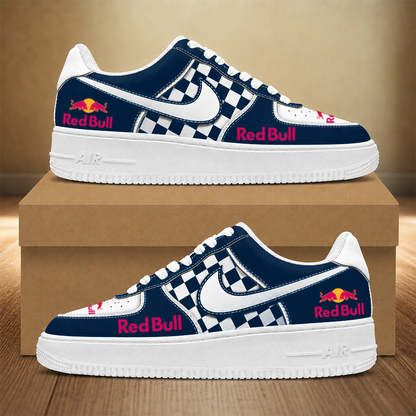 LIMITED RUN - NEW CUSTOMIZED F111 RBR RED BULL AF1 SNEAKERS