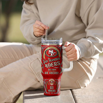 LIMITED EDITION - NEW CUSTOMIZED NFL11 SF49 SAN FRANCISCO 49ERS 40OZ TUMBLER