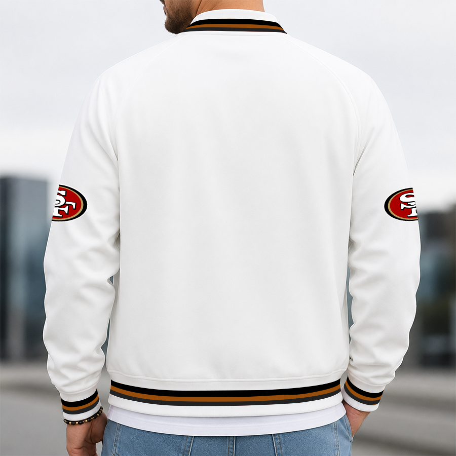 [SPECIAL OFFER] NEW CUSTOMIZED NFL11 SF49 SAN FRANCISCO 49ERS MEN'S CASUAL JACKET