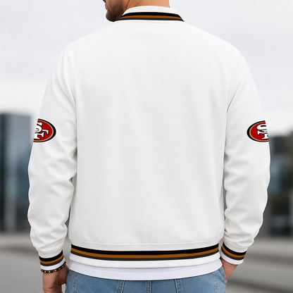 [SPECIAL OFFER] NEW CUSTOMIZED NFL11 SF49 SAN FRANCISCO 49ERS MEN'S CASUAL JACKET