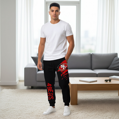 LIMITED EDITION - NEW PERSONALIZED NFL11 SF49 SAN FRANCISCO 49ERS JOGGERS