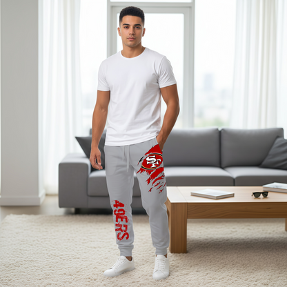 LIMITED EDITION - NEW PERSONALIZED NFL11 SF49 SAN FRANCISCO 49ERS JOGGERS