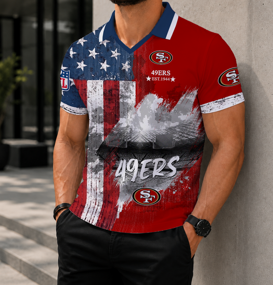 SPECIAL EDITION - NEW CUSTOMIZED NFL11 SF49 SAN FRANCISCO 49ERS POLO SHIRT