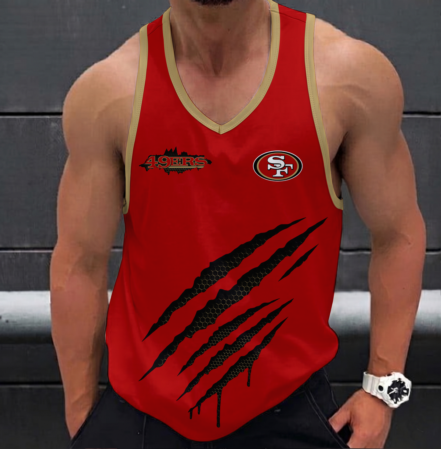 SPECIAL EDITION - NEW CUSTOMIZED NFL11 SF49 SAN FRANCISCO 49ERS UNISEX TANK TOP