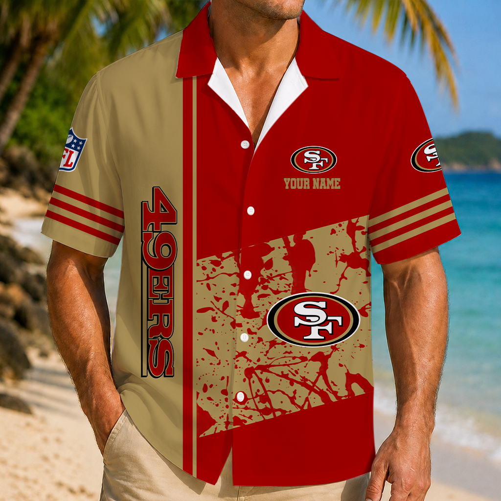 LIMITED EDITION - NEW CUSTOMIZED NFL11 SF49 SAN FRANCISCO 49ERS UNISEX HAWAIIAN SHIRT