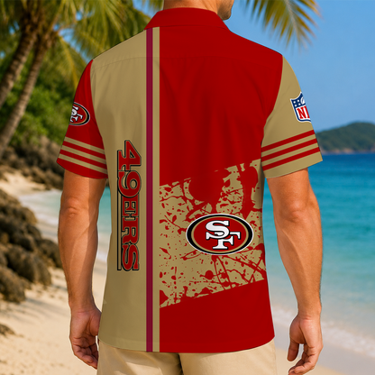LIMITED EDITION - NEW CUSTOMIZED NFL11 SF49 SAN FRANCISCO 49ERS UNISEX HAWAIIAN SHIRT