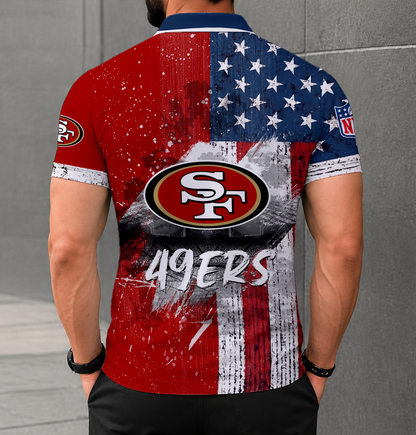 SPECIAL EDITION - NEW CUSTOMIZED NFL11 SF49 SAN FRANCISCO 49ERS POLO SHIRT