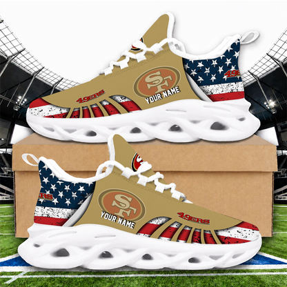 [SPECIAL OFFER] NEW CUSTOMIZED NFL11 SF49 SAN FRANCISCO 49ERS UNISEX CLUNKY SNEAKERS