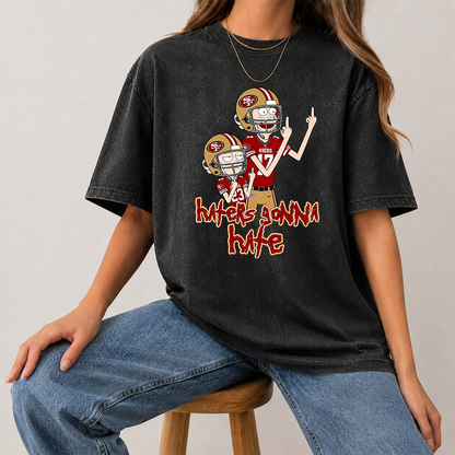 [SPECIAL OFFER] NEW CUSTOMIZED NFL11 SF49 SAN FRANCISCO 49ERS FUNNY MULTICOLOR WASHED TEE