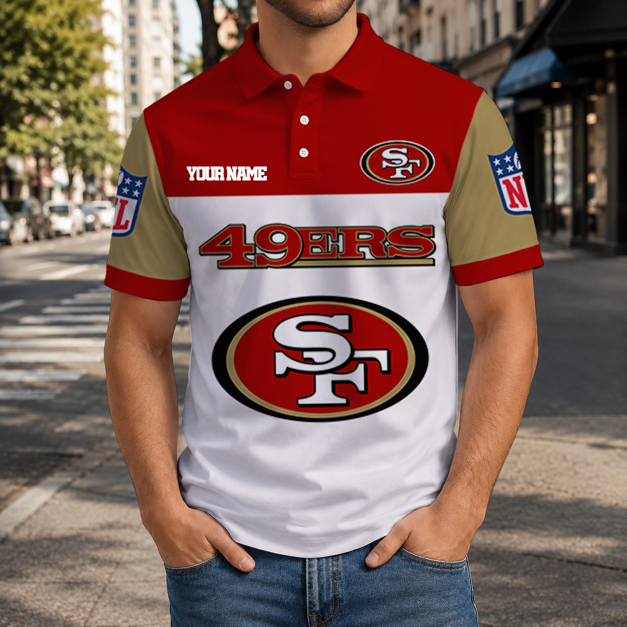 LIMITED EDITION - NEW CUSTOMIZED NFL11 SF49 SAN FRANCISCO 49ERS T-SHIRT, POLO SHIRT, ZIP POLO SHIRT, SWEATSHIRT, HOODIE & ZIP HOODIE