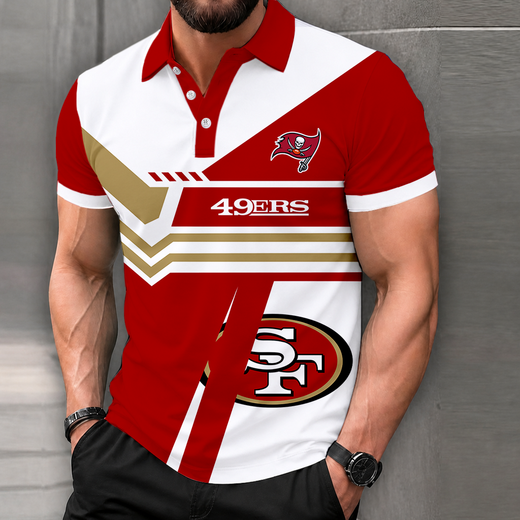 LIMITED EDITION - NEW CUSTOMIZED NFL11 SF49 SAN FRANCISCO 49ERS POLO SHIRT, ZIP POLO SHIRT & T-SHIRTS