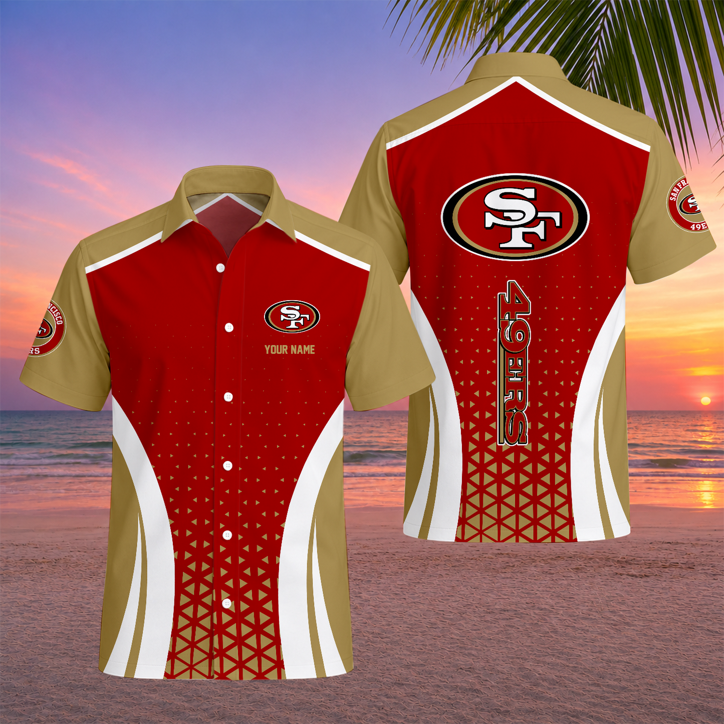 LIMITED EDITION - NEW CUSTOMIZED NFL11 SF49 SAN FRANCISCO 49ERS UNISEX HAWAIIAN SHIRT