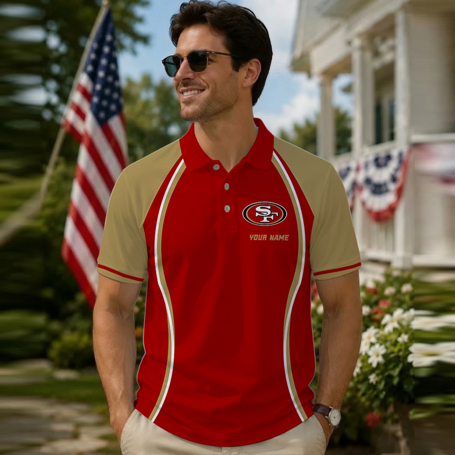 [SPECIAL OFFER] NEW CUSTOMIZED NFL11 SF49 SAN FRANCISCO 49ERS POLO SHIRT
