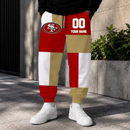 LIMITED EDITION - NEW CUSTOMIZED NFL11 SF49 SAN FRANCISCO 49ERS SWEATPANTS