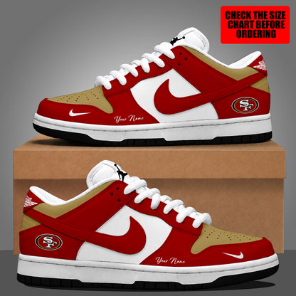 [SPECIAL OFFER] NEW CUSTOMIZED NFL11 SF49 SAN FRANCISCO 49ERS DUNK LOW SHOES
