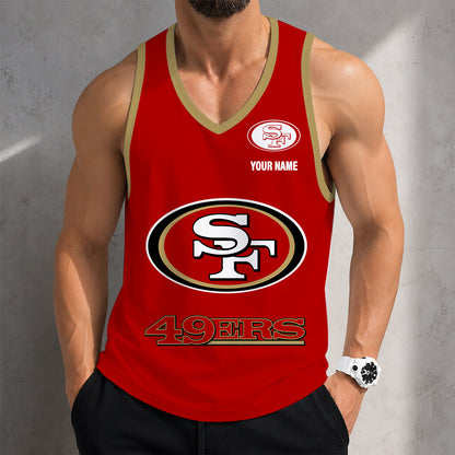 LIMITED EDITION - NEW CUSTOMIZED NFL11 SF49 SAN FRANCISCO 49ERS TANK TOP