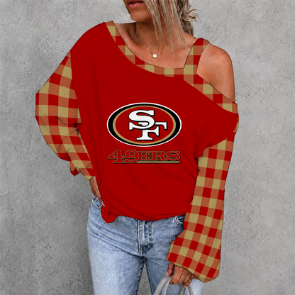 [SPECIAL OFFER] NEW CUSTOMIZED NFL11 SF49 SAN FRANCISCO 49ERS DROP SHOULDER SWEATSHIRT