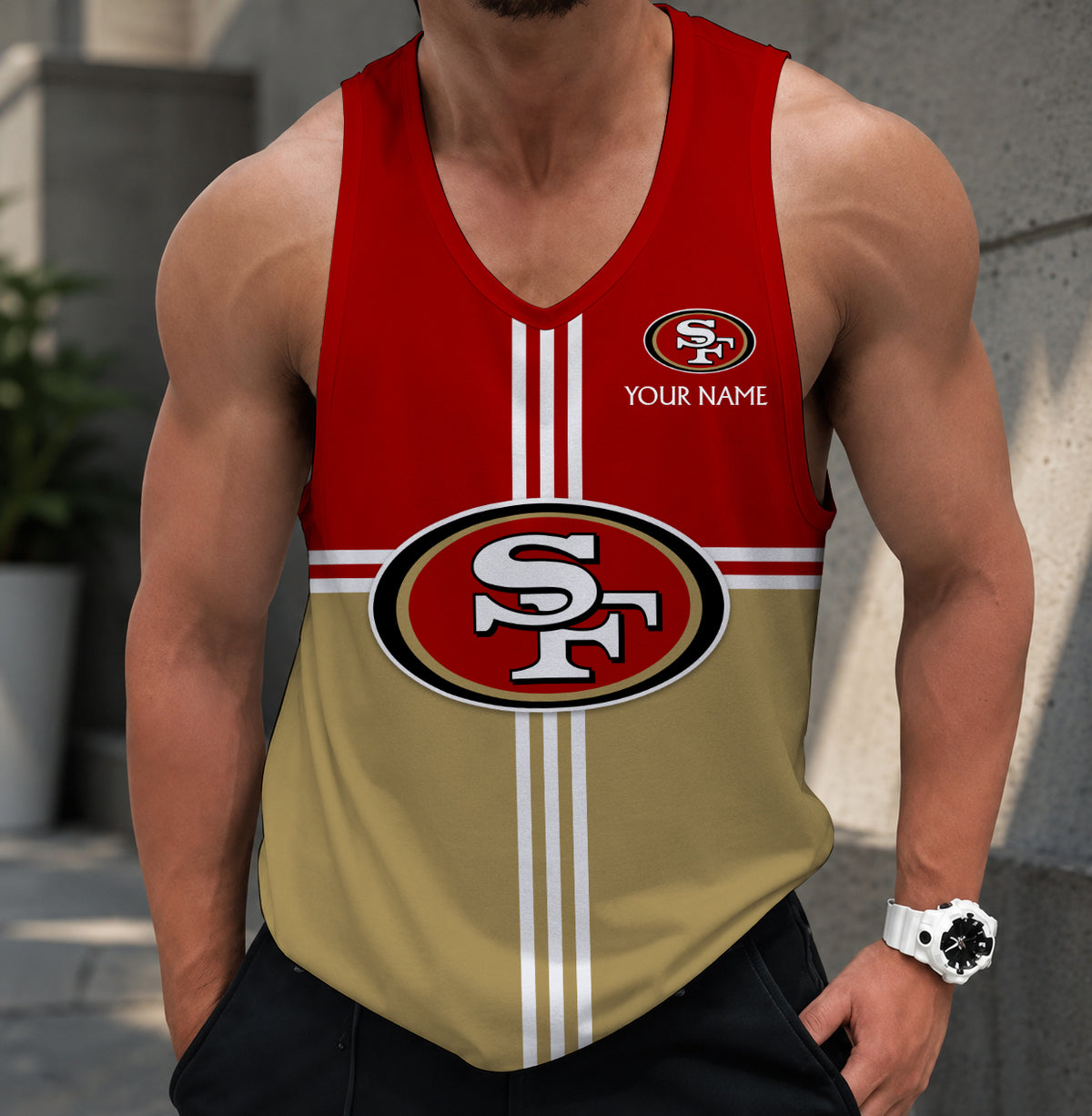 EXCLUSIVE EDITION - NEW CUSTOMIZED NFL11 SF49 SAN FRANCISCO 49ERS TANK TOP