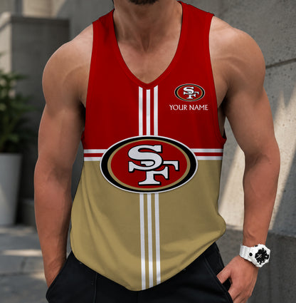 EXCLUSIVE EDITION - NEW CUSTOMIZED NFL11 SF49 SAN FRANCISCO 49ERS TANK TOP