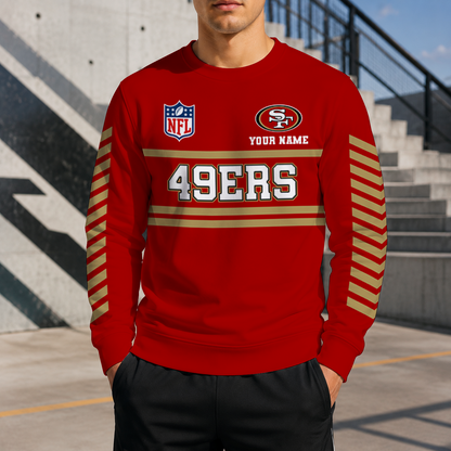 LIMITED EDITION - NEW CUSTOMIZED NFL11 SF49 SAN FRANCISCO 49ERS UNISEX SWEATSHIRT